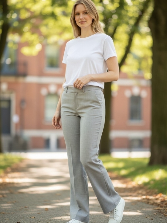 Banana Republic Pants - Tailored Light Beige Boot-Cut Pants for Women